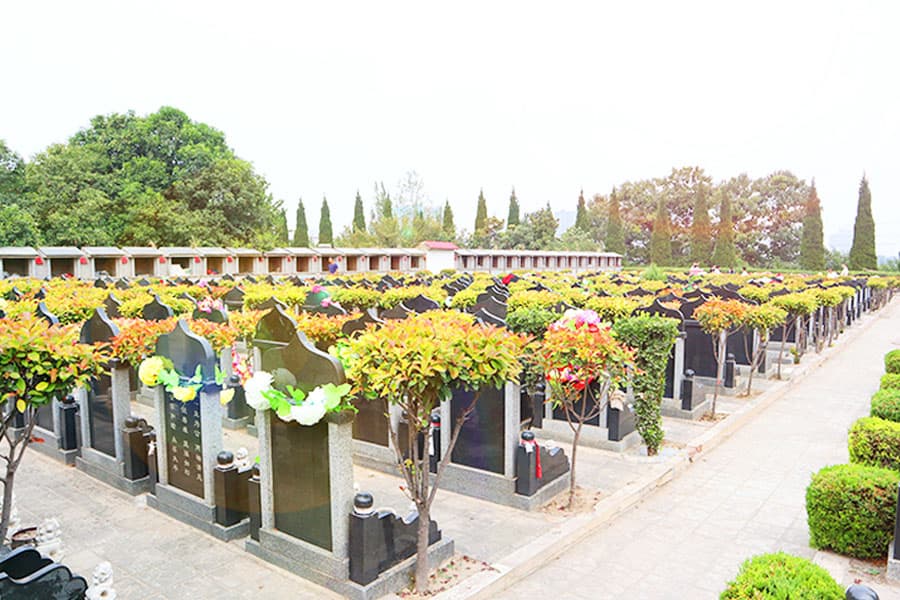 郑州市二七区万福金像陵园墓区环境图