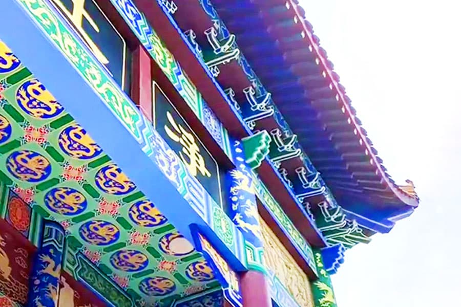 郑州市惠济区净土生态园陵园大门图