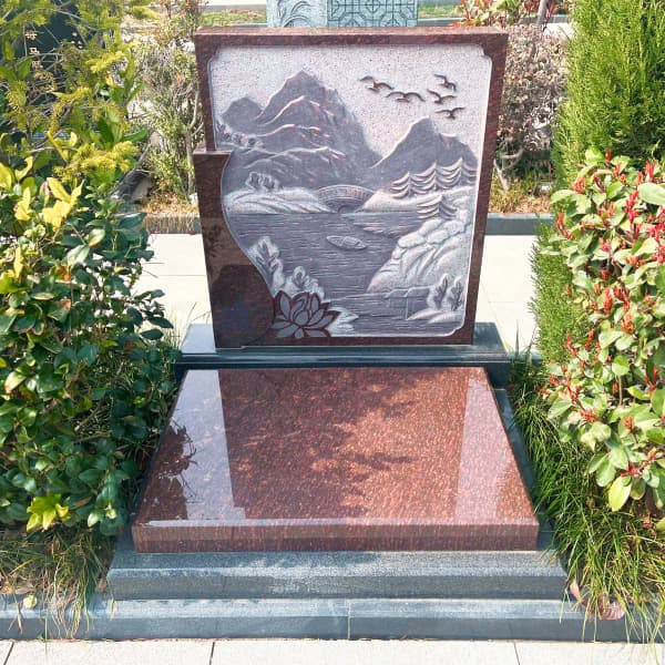 始祖山陵园传统立碑